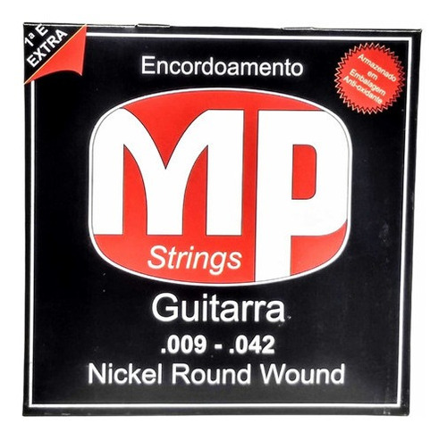 Encordoamento Para Guitarra Musical Paganini Mp Strings .009