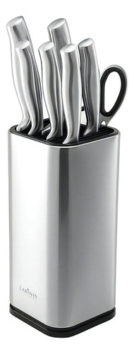 Laxinis World - Bloque De Cuchillos Universal Acero Inoxida