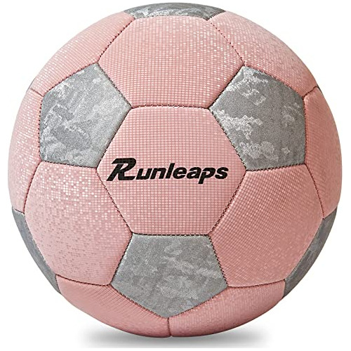 Runleaps Soccer Balls Youth, Soccer Ball Size 5 Classic Thic