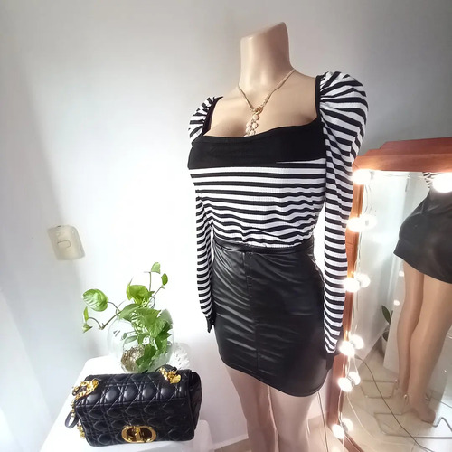 Blusa A Rayas Tela Algodon