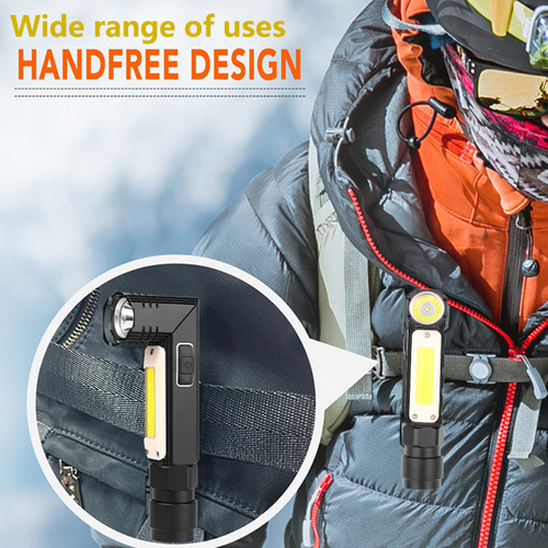 Nuevo Linterna Plegable, Impermeable, Recargable, Con Imán