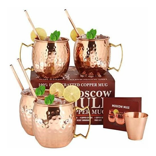 A29 Moscow Mule 100% Solid Copa /taza De Cobre Puro (16