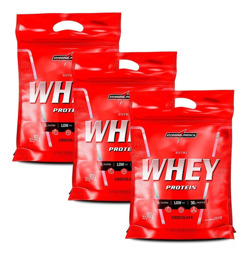 3x Nutri Whey Isolado E Concentrado Zero Soja | Integral Wey