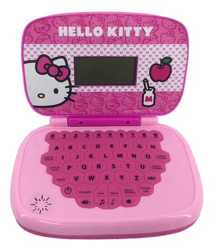 Laptop Infantil Educativo Hello Kitty Bilíngue 5912 Candide