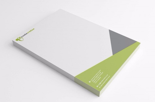 750 Hojas Membretadas Carta A Color Env. Gratis