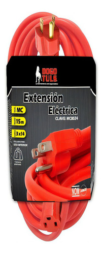 Extension Electrica 3x14 15 Mts Uso Rudo