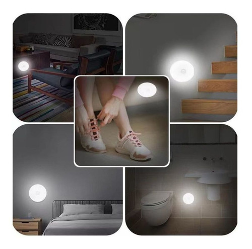 Imagem 8 de 9 de Luminária Led Spot Sensor De Presença Sem Fio Recarregável