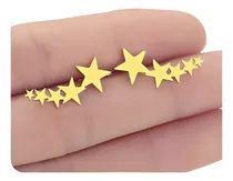 Comprar Aretes Para Mujer Estrellas Joya Plata Enchapada Oro 18k