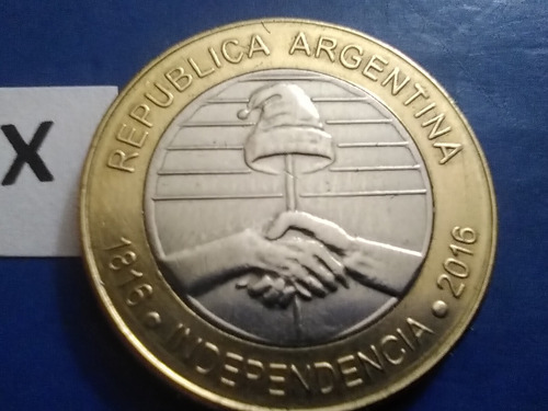 1816 2016 De 2 Dos Pesos Año 2016 Moneda Bicentenaria Argent