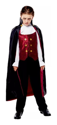 Disfraz Traje Vampiro Clásico Para Niños Disfraz Halloween