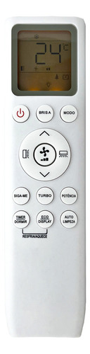 Controle Remoto Para Ar Condicionado Tcl Inverte Quente Frio