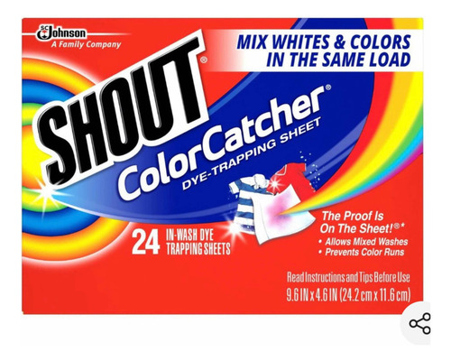 Shout Color Catchers - Folhas De Retenção De Tinta C/24