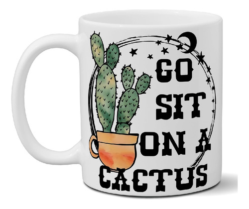 Taza De Cerámica Diseño Cactus Exclusiva Importada Art G 67