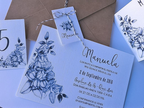 Tarjetas Invitaciones 15 Años X50