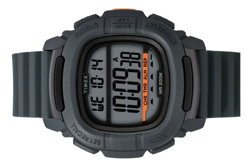 Reloj Timex Command Tw5m26700 Digital Shock Diver 50 Laps Color de la malla Gris oscuro Color del bisel Gris oscuro Color del fondo Gris