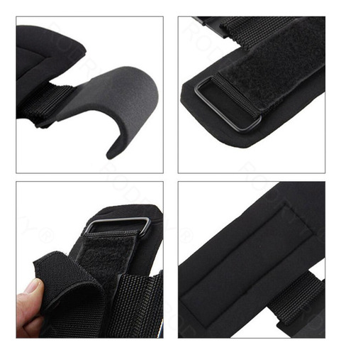 Muñequera Con Gancho De Levantamiento Pesas Straps Gym