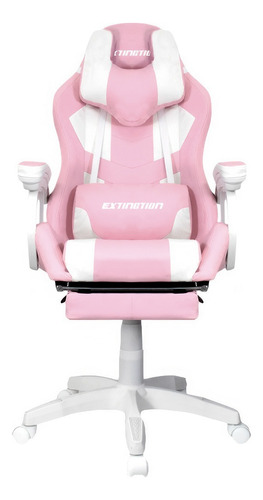 Silla Gamer Extingtion Sapp Gamuza Cuerina - Color Rosado