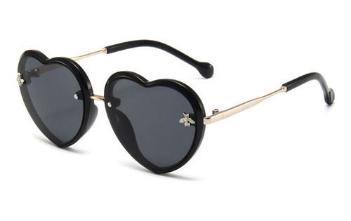 Lentes De Sol Con Montura De Corazón En Forma De Corazón Par