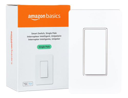 Amazon Basics - Interruptor Inteligente De Un Solo Polo, Re.
