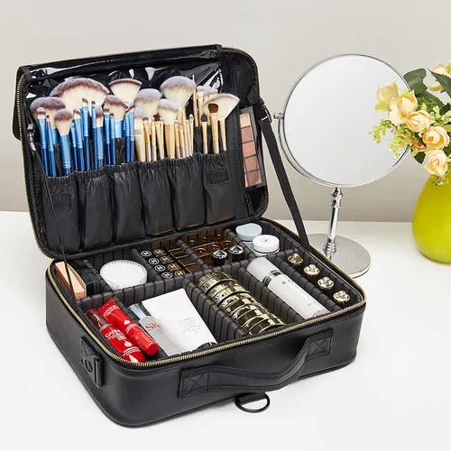 Caja Para Maquillaje Profesional Neceser Organizador De Cosméticos