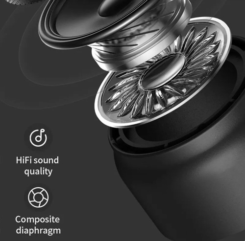 Parlante Portátil Inalámbrico Con Bluetooth 5.0 Color Gris