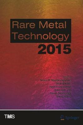 Libro Rare Metal Technology 2015 - Neale R. Neelameggham