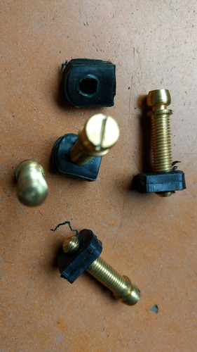 4 Reguladores De Óptica 25 X 5 Mm, (bronce), Con Tuercas