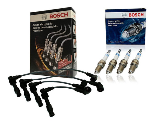 Kit Cabos E Velas Bosch Gm Vectra 2.2 16v Gnv 97 A 2005