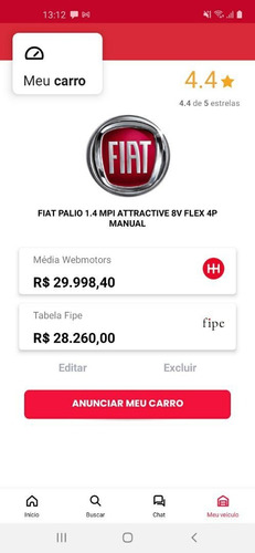 Fiat Palio 2012 1.4 Attractive Flex 5p