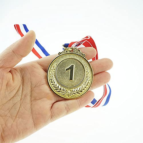 Imagen 4 de 4 de Trofeo Saktopdeco 6 Pack Medallas Oro Plata Bronce Ganador P
