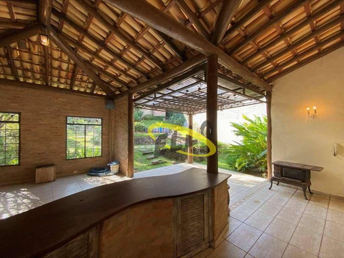 Imagem 25 de 30 de Spii - 4 Dorm (1ste) Rústica, Linda E Impecável! Lareira, Piscina, Gourmet! - Ca5155