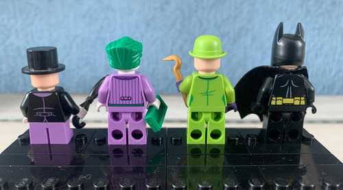 Lote De Minifiguras Batman, Joker, Pinguino, Riddler (Usado)