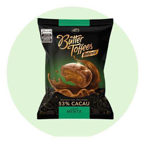 Bala de Caramelo Chokko Menta Butter Toffees 100g