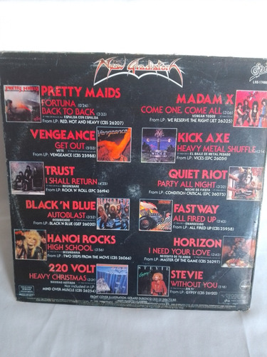 Lp Disco De Acetato De The New Glatiator Quiet Riot Kick Axe (Usado)