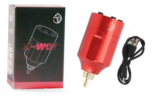 Batería Inalámbrica Para Máquina De Tatuar X-wot Rca Rojo