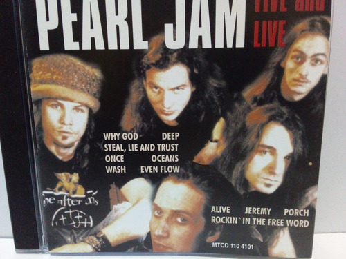 Cd Pearl Jam-five And Live.