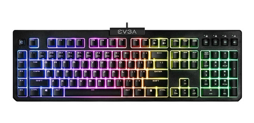 Teclado Evga Gamers Z12 Rgb, Led Retroiluminado Rgb