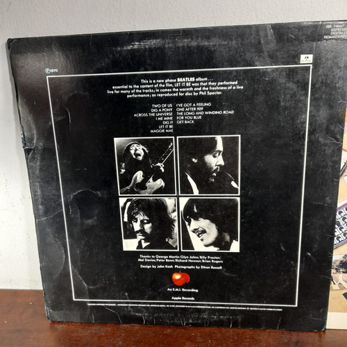 Imagem 2 de 8 de Vinil Lp The Beatles Let It Be Com Encarte