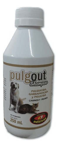 Pulgout Shampoo Pulgicida Garrapaticida 250 Ml Aditivos