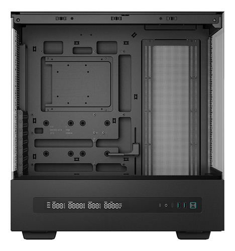 Gabinete Deepcool Ch690 Digital Display Cpu-gpu-psu Premium Color Negro