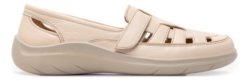 Mocasín Casual Mujer Confort Avena Piel Flexi 128702 Gnv®