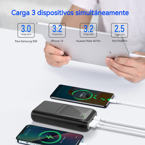 Power Bank 32000mah Bateria Portatil 22.5w Carga Rápida Bateria Externa Compatible Con Iphone Huawei Samsung Xiaomi Motorola