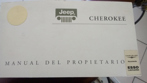 Manual Del Propietario Jeep Cherokee