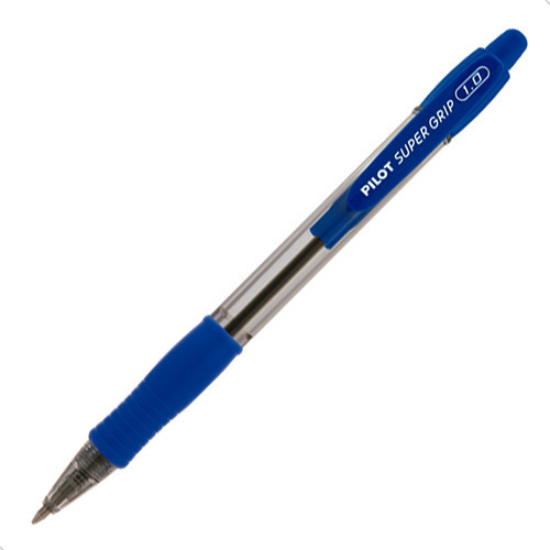 Caneta Pilot Super Grip Kit Azul Preta Vermelha 1.0mm Média