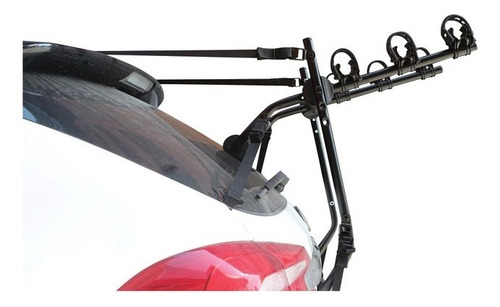Rack De Cajuela Para 3 Bicicletas Negro, Capacidad 57 Kg