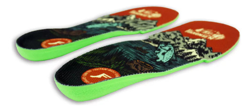 Palmilha Footprint Elite Gamechanger Custom Terje Haakonsen Cor Verde-limão Tamanho Da Palmilha 43/44