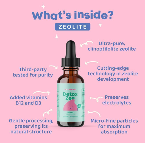 Joyspring Gotas De Zeolita Niños, Vitamina D3. Mejora Habla. Bayas