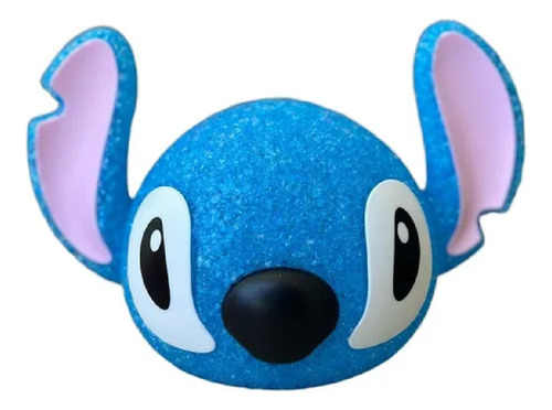 Lámpara De Escritorio Stitch Goma Azul Claro Azul