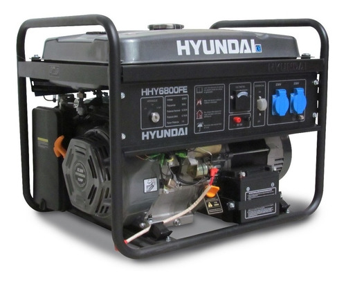 Generador Portátil Hyundai Hhy6800fe 5500w Monofásico 127v