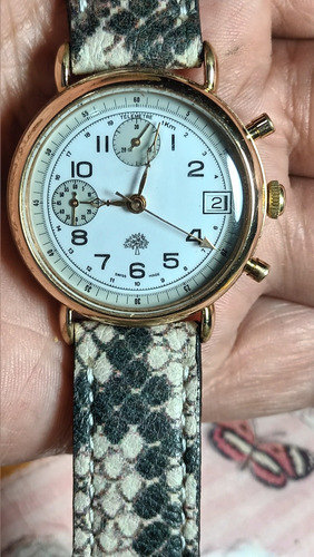 Vendo Clásico Reloj Marca Mulberri Cronografo  Suizo De Cuer